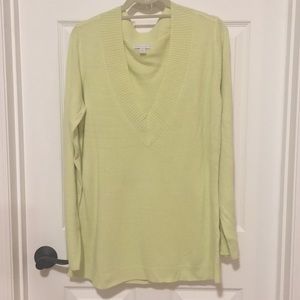 New York & Co. Lime Tunic V-Neck - Sz XL